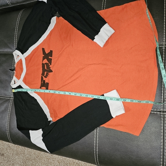 Fox Racing Jersey Orange Black Size Large - Picture 3 of 4